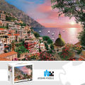 1000 Pieces Positano Amalfi Coast Jigsaw Puzzles for Adults Home Decor Games Family Fun Floor Puzzles Educational Toys for Kids.