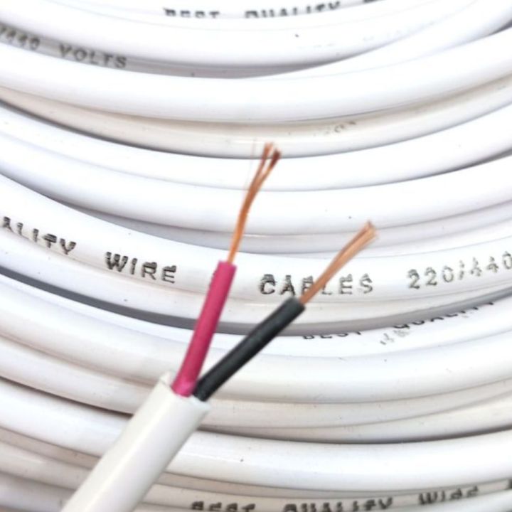 Flexible high quality two core rounded wire cable