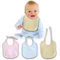Baby Bibs Saliva Towel High Quality Double Layers Waterproof Learn to Eat 1 Pc. 