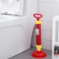 Powerful Bathroom Blocked Toilet Sink Multi Drain Buster Plunger W/2 Suckers For Sink Cleaning Tools. 