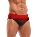 Diamond Pattern Swim Trunks Slim Fit Durable Drawstring Triangle Swim Trunks Beach Vacations Swimming Bathing Cool Holiday .