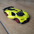 Bugatti Chiron Vision GT 1:32 Scale Alloy Pull Back Diecast Metal Car - Mini Metal Car with Openable Doors and with Lights and sound. 