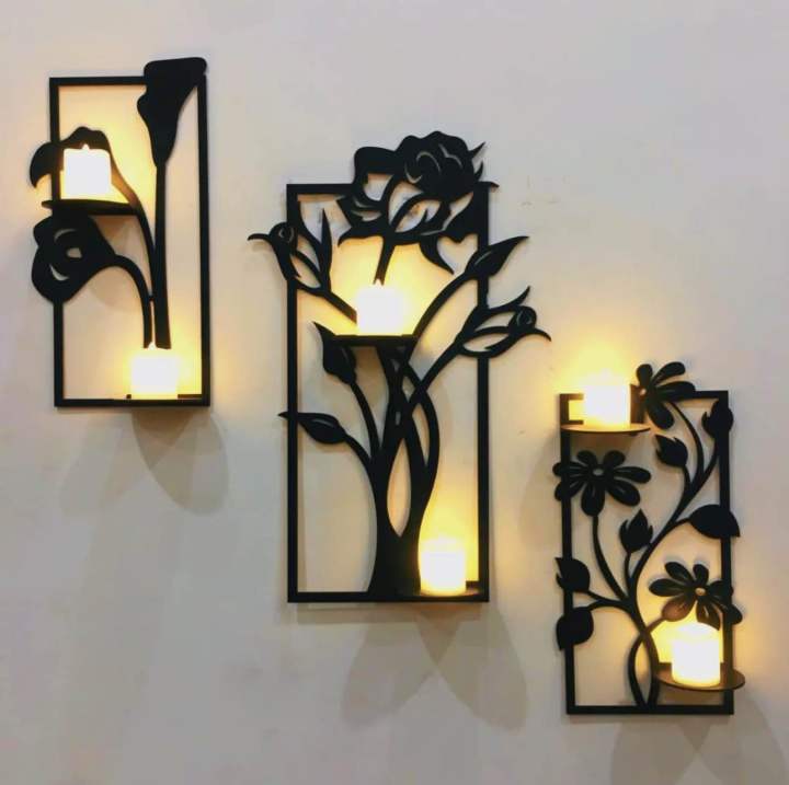 Premium Wooden Flowers Wall Art - 3D Wood Art for Living Room & Bedroom - Wall Art for Home Decore , Decore Gifts , New Wall Art for Room and for Office ,Wall Art, Wall Decoration,Wall Hanging, Wall Mirror, Wall Accents, Wall Decals, Wall Sculpture