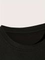 Los Angeles Number 91 Graphic Round Neck Sports Crop T-shirt Crew Neck Casual Running Workout Crop Top Women's Activewear. 