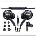 AKG Universal In-Ear Handfree Earphones for Android Devices with 3.5mm Jack, Tuned by Samsung, 10mm Driver, Black Color. 