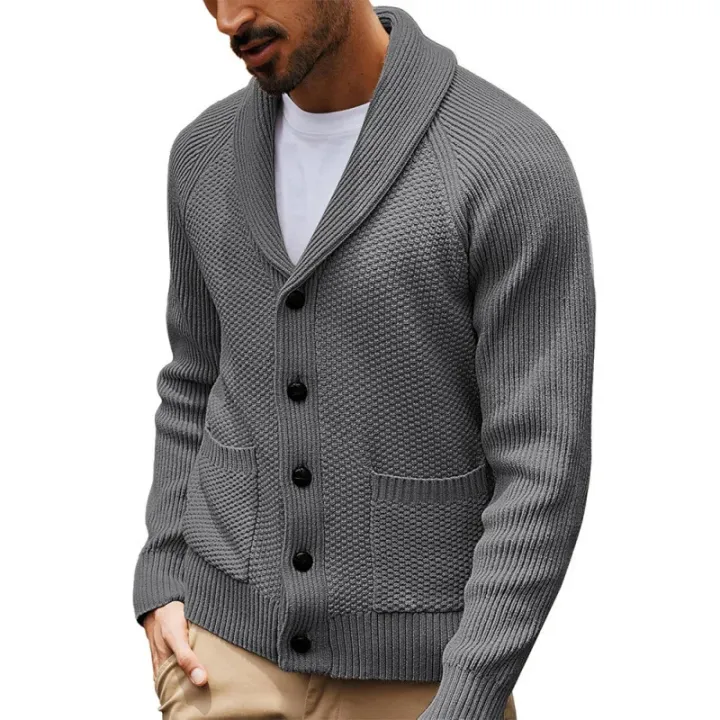 2025%20Men's%20New%20Knitted%20Sweater%20Cardigan%20Long-sleeved%20Button-down%20Collar%20Pocket%20Sweater%20Men's%20Casual%20Winter%20Sweater%20-%20Image%203