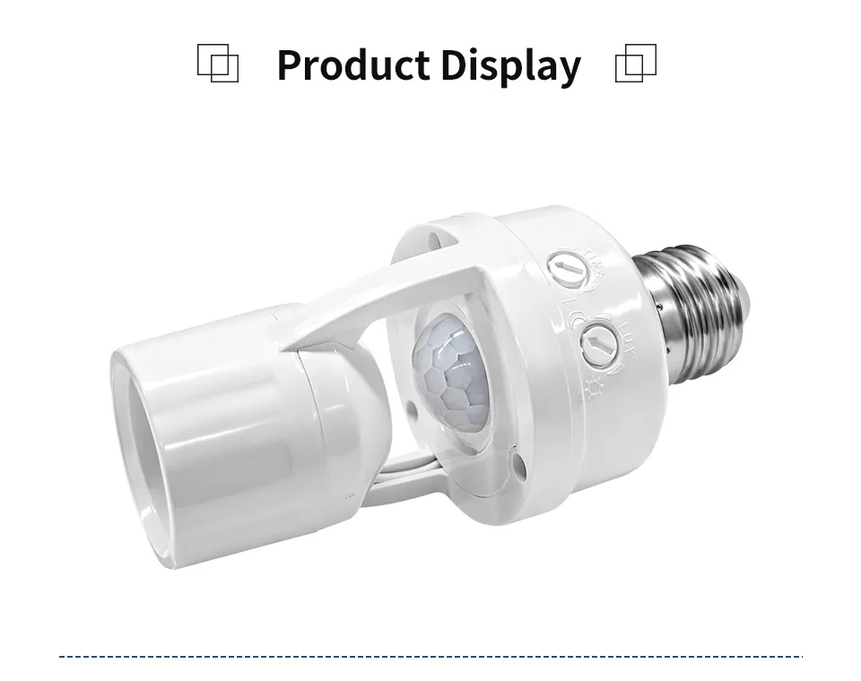 Smart E27 PIR Motion Sensor Light Switch - Complete Kit