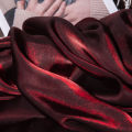 Glitter Wine Red Fabric for Party Dress, Glazed Silk Fabrics by Meters, Gradient Sewing Cloth, DIY Apparel Sewing Supplies. 