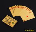 golden colour plastic card.