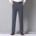 Plus Size 29-52 Men's CEO Formal Pants Elastic Gray Business Casual Seluar Slack Lelaki Stretchable Flexible Long Pant Office Trousers. 