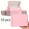 10 Pcs Pink Shipping Boxes Pink Corrugated Cardboard Mailer Boxes Bulk for Packaging Small Business Mailing . 
