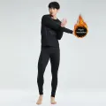 Thermal Underwear Men's Plush Thickened Winter Cold-Proof Seamless Leggings Sports Suit Autumn And Winter Top. 