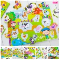 Peekaboo puzzle board jigsaw puzzle pegs ABC 123 preschool developmental toys observation board pegs kids toys. 