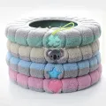 Winter Warm Toilet Seat Cover Mat Bathroom Toilet Pad Cushion With Handle Thicker Soft Washable Closestool Warmer Accessories. 