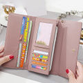 Fashion Women PU Leather Long Wallets Multi-functional Fold Purse Fresh Female Clutch Card Holder. 