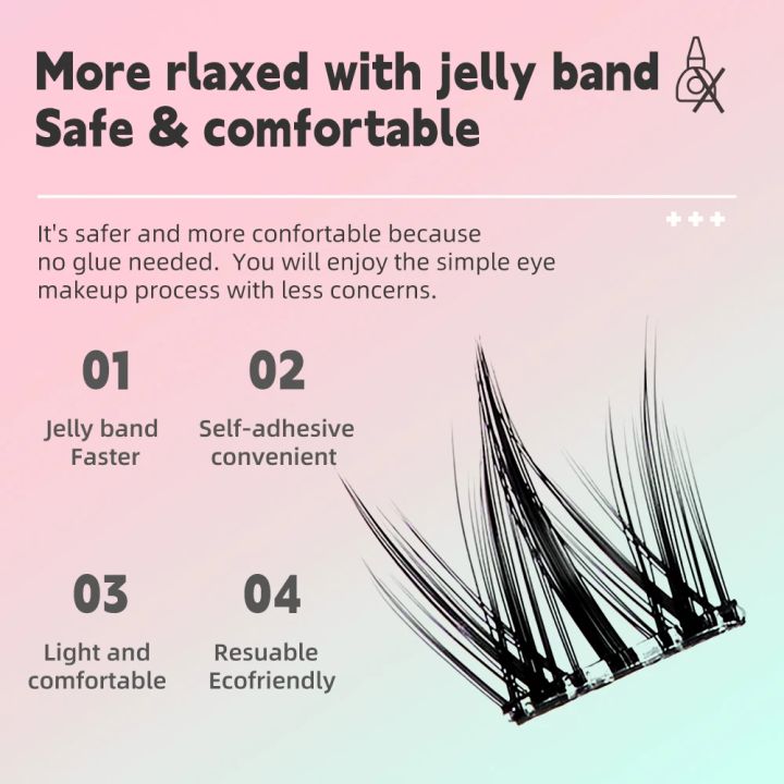 Yelix%20Self%20Adhesive%20Lashes%20No%20Glue%20Needed%20Reusable%20Under%20Eyelash%20Korean%20/%20Makeup%20DIY%20Individual%20Manga%20Lash%20Clusters%20-%20Image%203