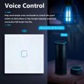 UNKAS Smart Switch 1/2/3 Gang Wifi Touch Light Switch Wall Sensor Works with Tuya Control Smart Life  Alexa lightify. 