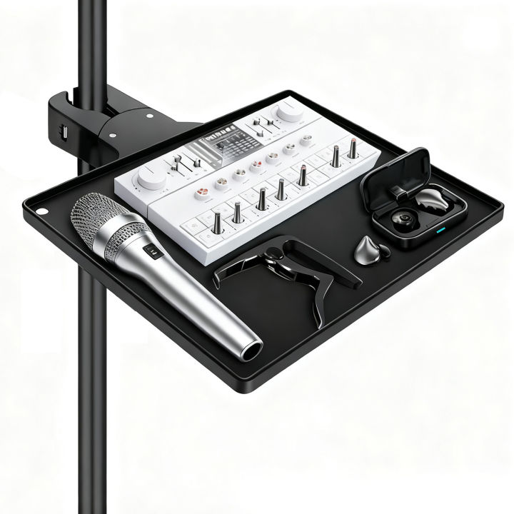 Sound Card Tray Clamp On Microphone Stand Tray Sound Card Cell Phone ...