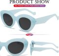 Nains Authentic Clout Goggles Bold Oval Retro Mod Fashion Sunglasses Clout Round Lens. 