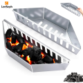 Leeseph Stainless Steel Charcoal Basket, BBQ Grilling Accessories for Grills and Kettles, Charcoal Grill Accessories. 