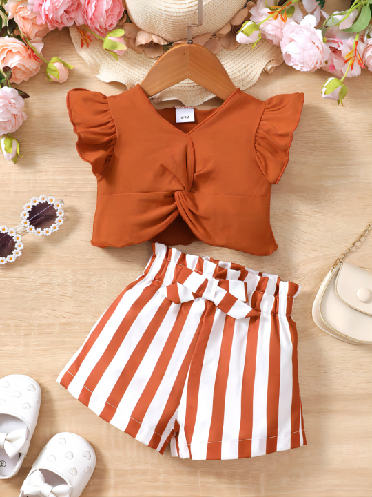 0-2%20Year%20Old%20Baby%20Girl%20Summer%20Fashion%20Love%20Collar%20Ruffled%20Short%20Sleeved%20And%20Striped%20Shorts%20Two-piece%20Set%20-%20Image%207