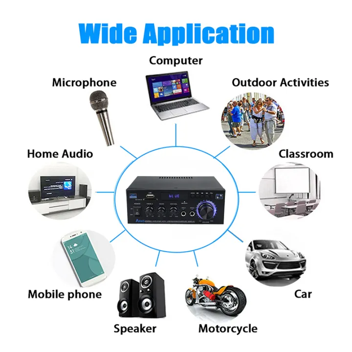 AK35/AK45%20800W%20Home%20Power%20Amplifier%202%20Channel%20Bluetooth%205.0%20Mini%20Hifi%20Digital%20Stereo%20Sound%20Amplifier%20Support%20FM%20USB%20SD%20Mic%20input%20-%20Image%203