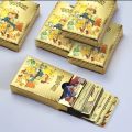 55pcs Pokemon Gold Foil Anime Cartoon Pokemon English Version Tcg Cards For Fans Collection. 