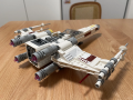 New MOC Space Battle X Spaceship Vehicle Building Blocks Model, Home Decor Ornament, Festival . 