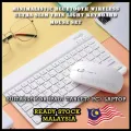 WARRANTY Minimalist Wireless Bluetooth Slim 10 inch Keyboard Mouse Set For Ipad /Android Tablets / Laptop / PC. 