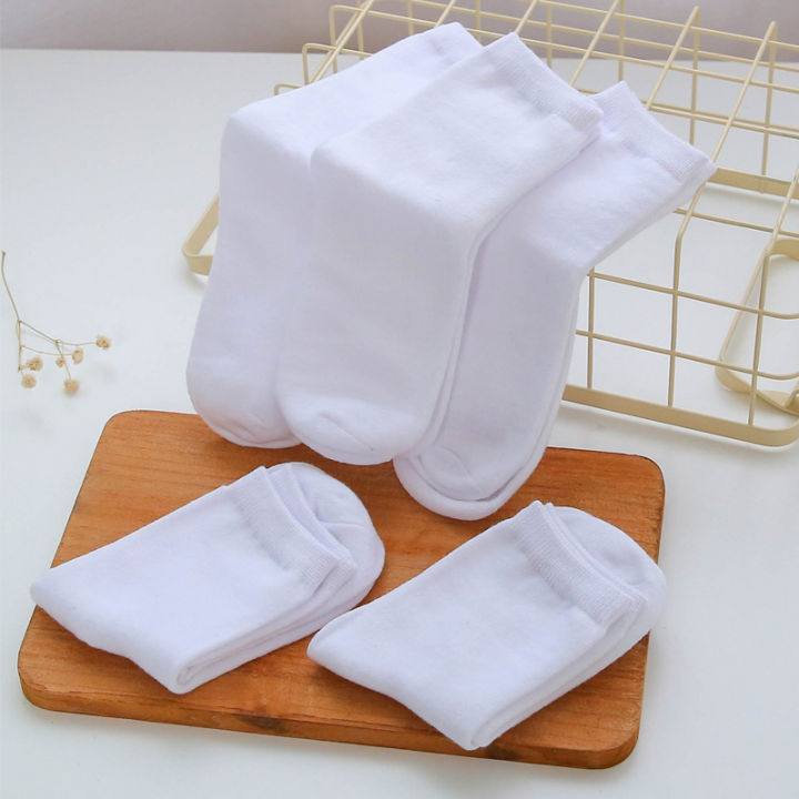 5-Pack%20Kids%20Socks%20Cotton%20Blend,Crew%20Socks%20for%20Boys%20and%20Girls,%20Comfy%20Breathable,%20Solid%20Color,%20School%20White%20Children%20Socks%20-%20Image%202