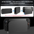 Cover Skin Shell For Switch 2 Console Full Silicone Split Protective Case Sleeve For Switch 2 Accessories Anti-Slip.