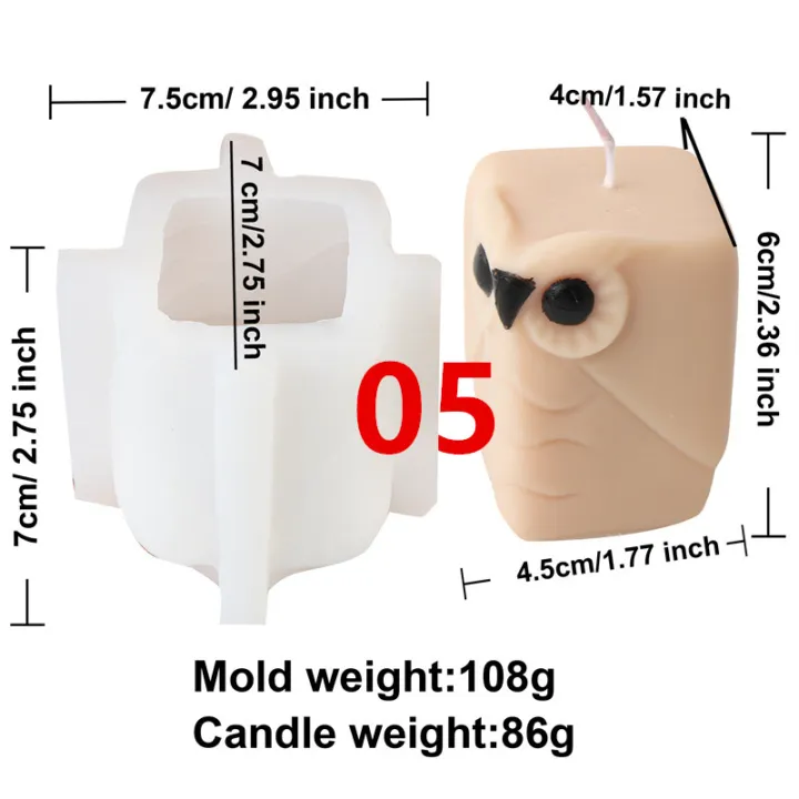 3D%20Cartoon%20Owl%20Silicone%20Candle%20Mold%20DIY%20Cute%20Animal%20Fragrance%20Candle%20Plaster%20Drop%20Glue%20Mold%20Parrot%20Skylark%20Handmade%20Home%20Decor%20-%20Image%207