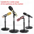 1/2/5pcs Microphone Retractable Desktop Stand Desktop Disc Microphone Stand Live Streaming Desktop Stand Microphone Clip. 