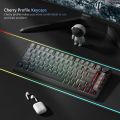 134+ Keys Gradient Gray RGB Backlit PBT Keycaps Custom Double Shot Keycaps for Cherry Gateron MX Switches Mechanical Keyboards. 