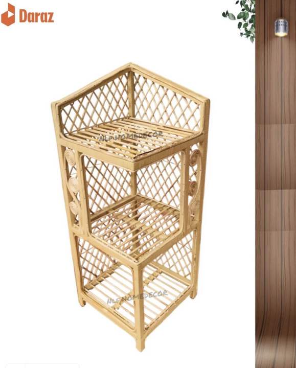 Cane Book Rack Book shelf/ Corner Rack / Book rack /Cane Rack / Book organizer/storage ...