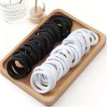 50-1000pcs Black Hair Ties Elastic Hair Bands Decorative Hair Accessories Set Holiday Gift For Girls Kids hair bands for girls. 