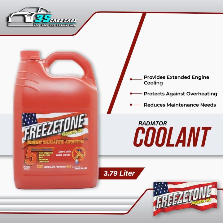 RADIATOR Coolant Red, Freezetone, MADE IN USA 1GL 3.79L