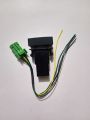 PUSH BOTTON SWITCH WITH LED BACKGROUND INDICATOR LIGHTS WITH JACK 12V FOR LONG LIGHTS DRL LED LIGHT BAR (33*22MM). 