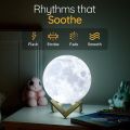 Mind-glowing Moon Lamp - 3D Moon Night Light for Kids Bedroom - 16 Color LED Moon Ball for Space Decor - Magical Globe Nightlight with Stand, Touch/Remote - Cool Gifts for Girls & Boys (11.9cm). 