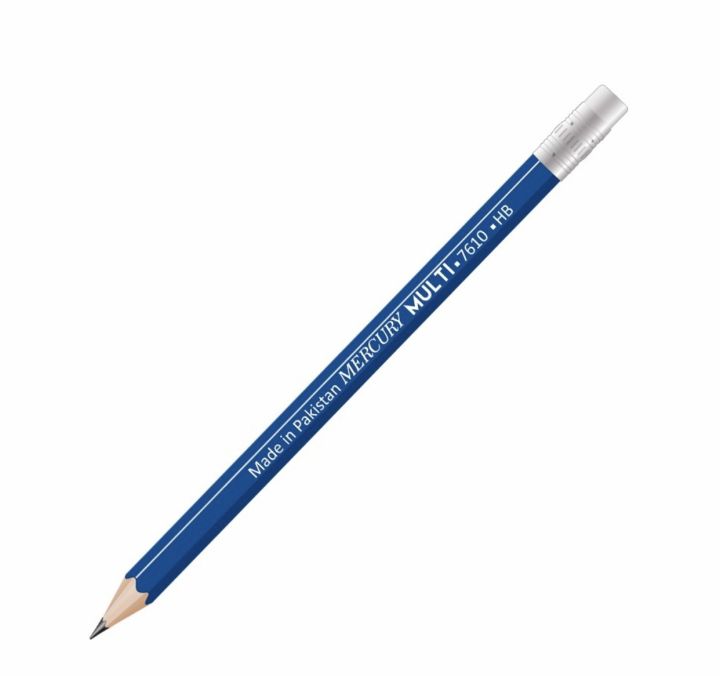 MeRcury MULTI LEAD PENCIL 7610 with Eraser Tip (Box of 12 Pencils)