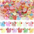 ~Glitter Miniature Resin Duck Mini Tiny Ducks for DIY Garden Micro Landscape Aquarium Potted Dollhouse Decoration Decor.