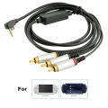 3m AV RCA Cable for PSP 2000 3000 Game Console Connection TV Ypbpr Cable Wire 3RCA 5RCA Plug Adapter Extention Cord.