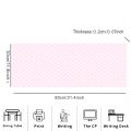 Pink White Polka Dot Large Gaming Mouse Pad XXL Extended Desk Mat Cute Spot Decor for Office Home.
