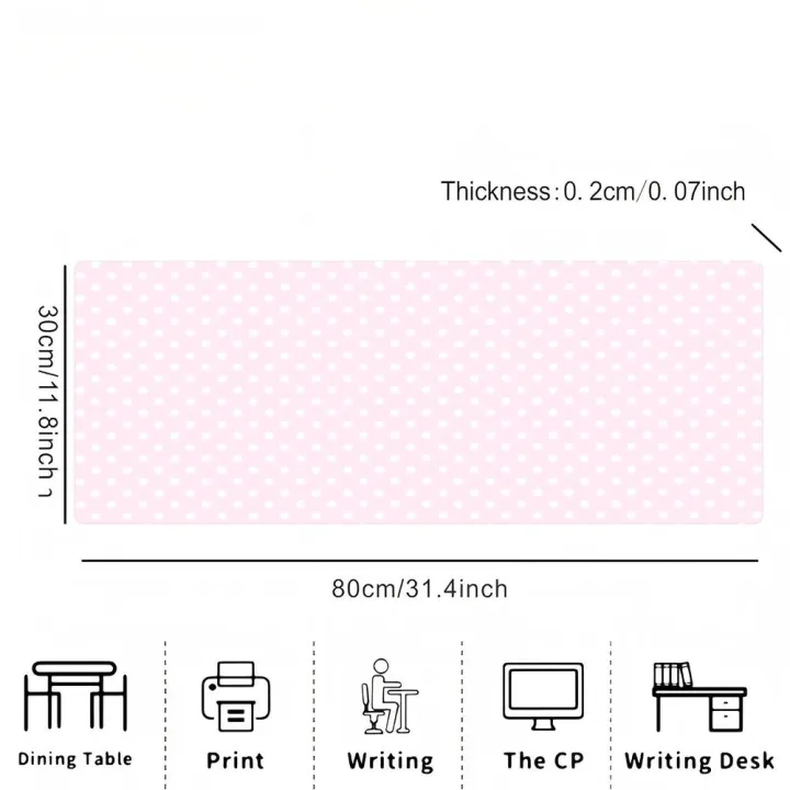 Pink%20White%20Polka%20Dot%20Large%20Gaming%20Mouse%20Pad%20XXL%20Extended%20Desk%20Mat%20Cute%20Spot%20Decor%20for%20Office%20Home%20-%20Image%205