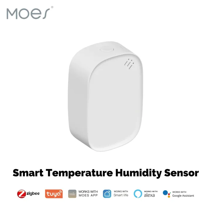 MOES Tuya Zigbee Smart Temperature Humidity Sensor Indoor Hygrometer ...