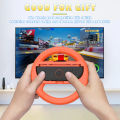 2 Pcs/Set Racing Steering Wheels for Nintendo Switch & Switch Oled & Switch 2 2025 JoyCon Controller Game accessories. 