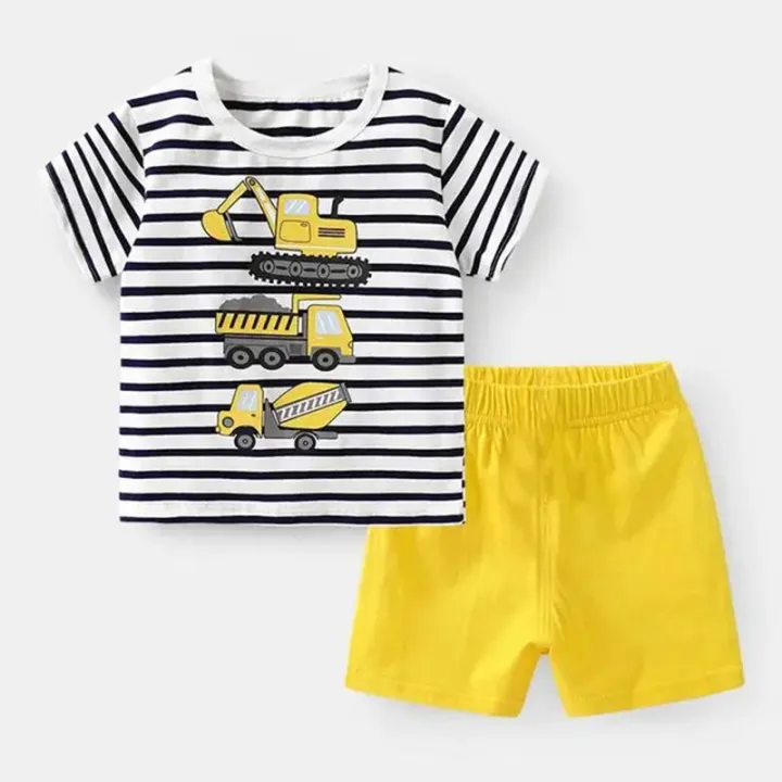 Summer%20Cartoon%20Print%20Kids%20Boys%20Clothes%20Sleeveless%20Tops+%20Shorts%202pcs/set%20Baby%20Girls%20Vest%20Clothing%20Set%20Children%20Cotton%20Sport%20Suit%20-%20Image%202