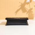 Trendy simple solid color embossed crossbody small square bag high-end vertical striped crossbody shoulder women's bag. 