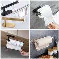 1/2PCS Kitchen Paper Towel Holder Toilet Paper Holder Adhesive Tissue Rack Napkin Dispenser Cabinet Storage Bathroom Accessories.
