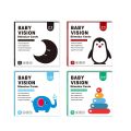 Sensory Stimulation Visual Card Montessori Early Educational Color Cognitive Waterproof Training Game For Infant Newborn Gift. 